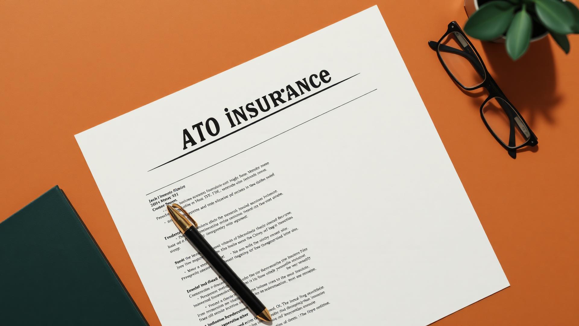 Open auto insurance declarations document on a desk